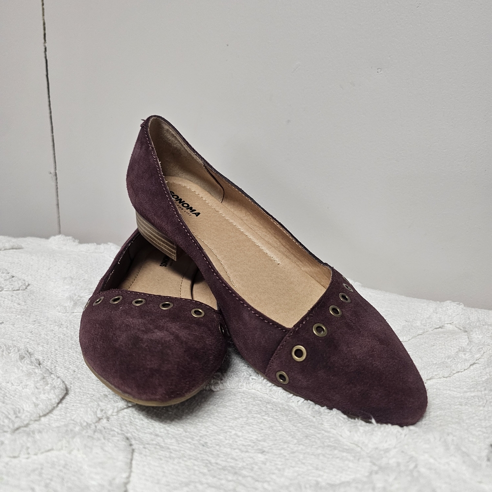 Sonoma Womens Flats Size‎ 9 Office Church Work Suede Business Comfortable